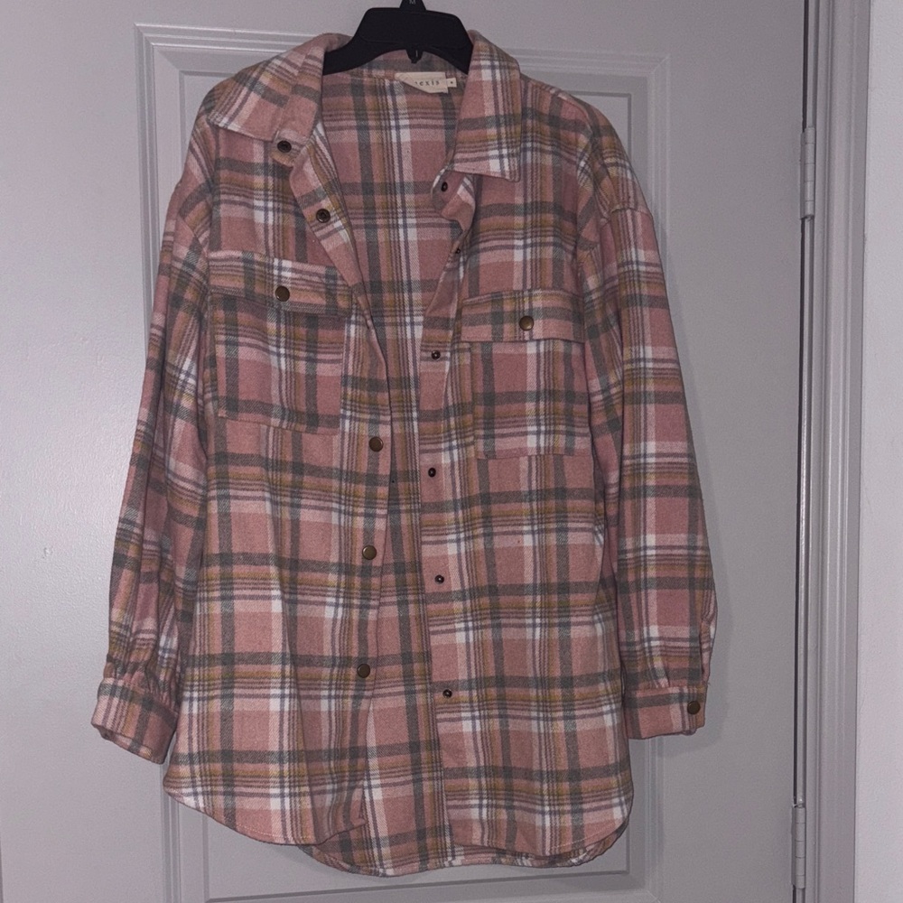 Plaid Oversized Button-Up Flannel